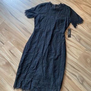 NWT Lulus Black Lace Dress